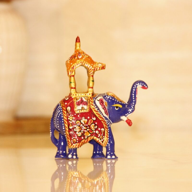 Meenakari Chariot Elephant 4"