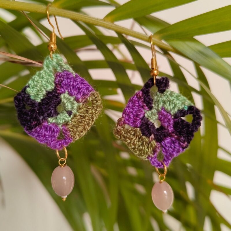 Multicolour Crochet Earrings