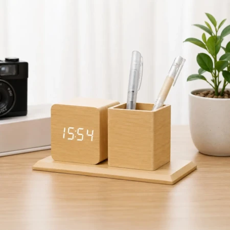 pen-stand-with-clock